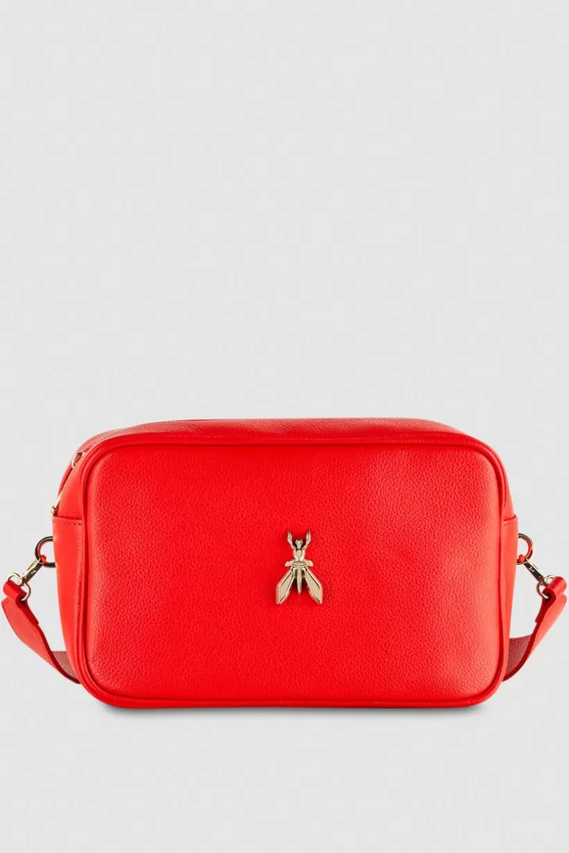 Fly skórzana torba typu Camera bag z łańcuszkiem^Patrizia Pepe Sale