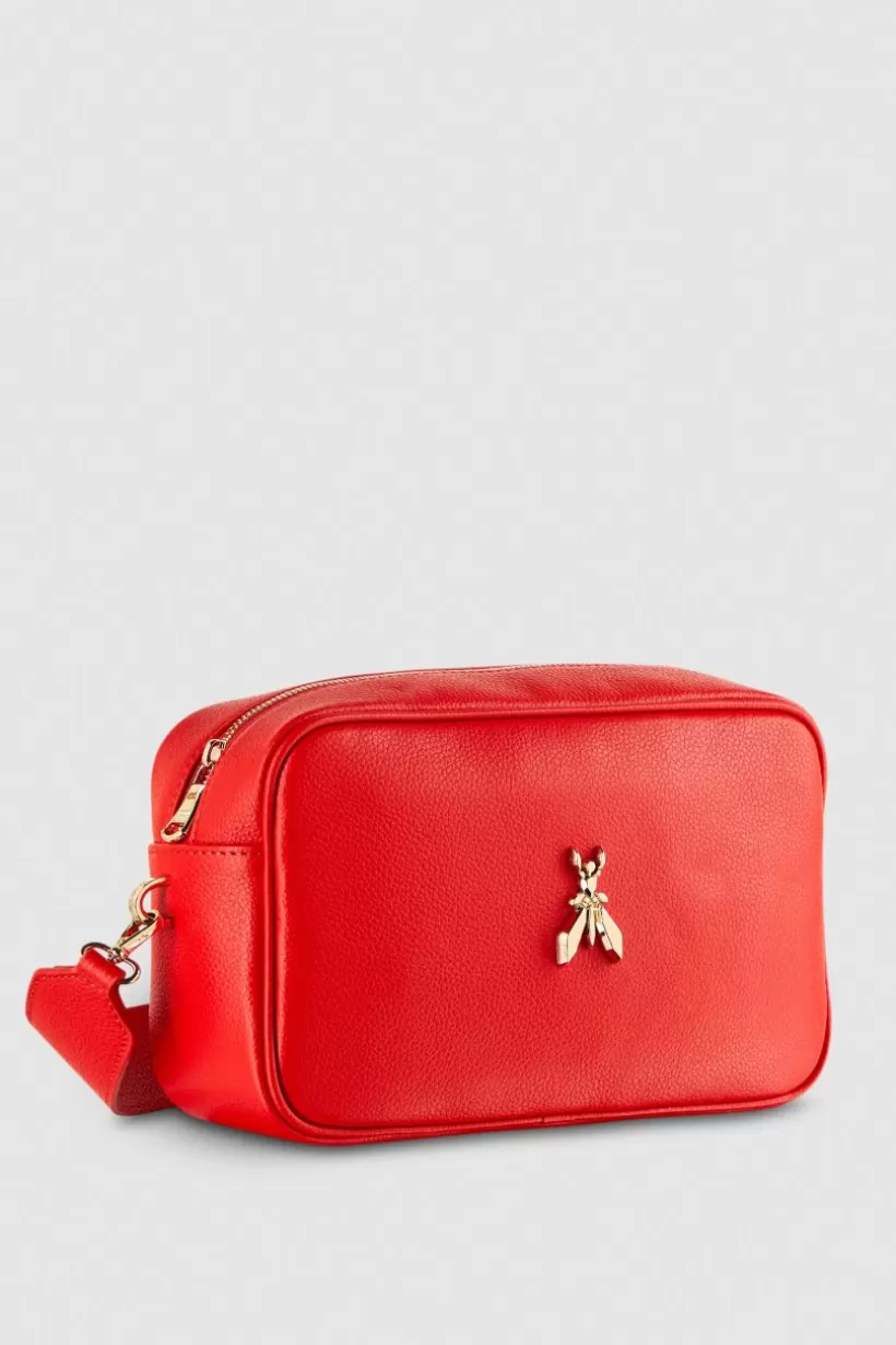 Fly skórzana torba typu Camera bag z łańcuszkiem^Patrizia Pepe Sale