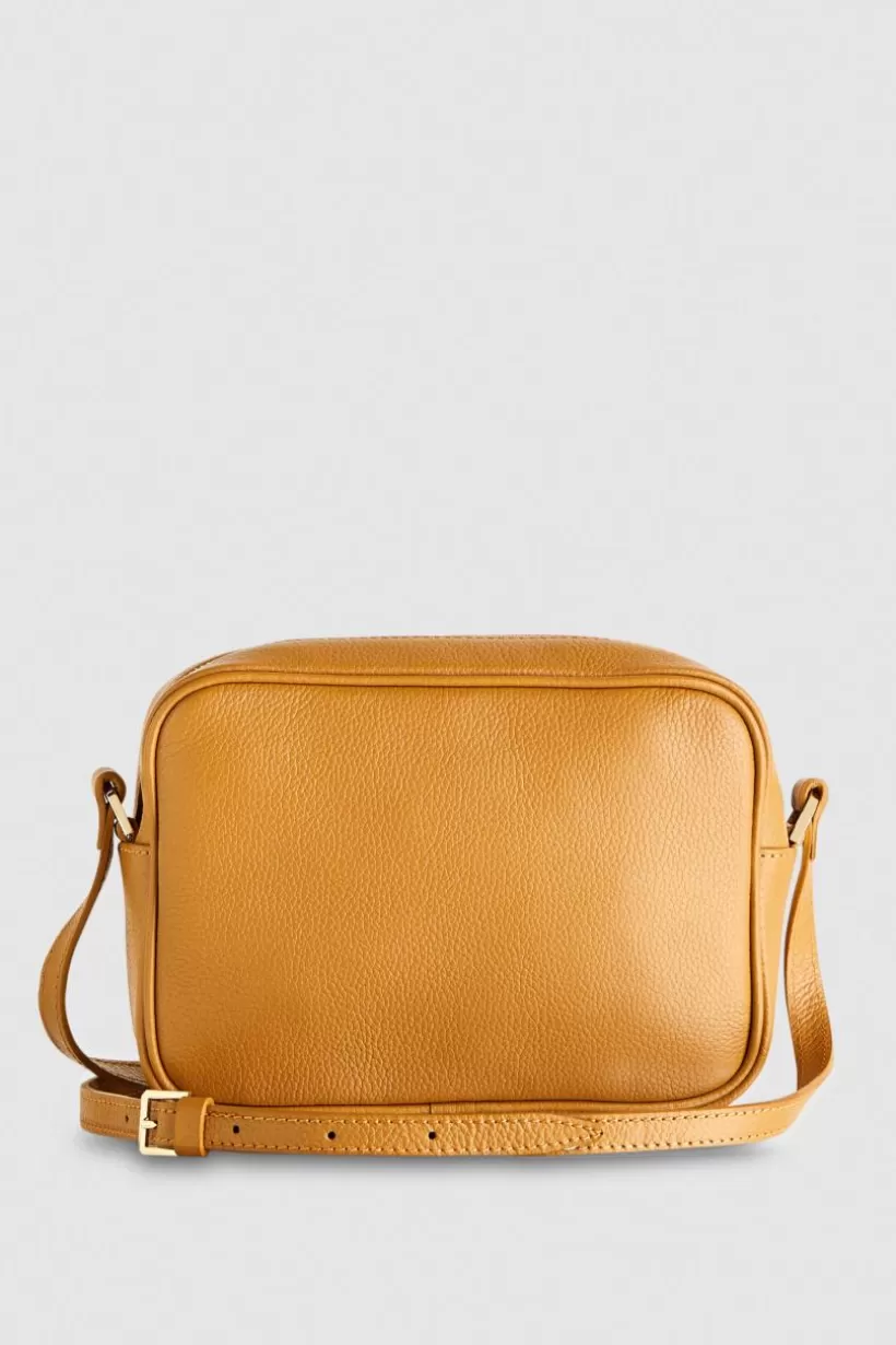 Fly skórzana torba typu Camera bag z wewnętrzną kieszenią^Patrizia Pepe Fashion