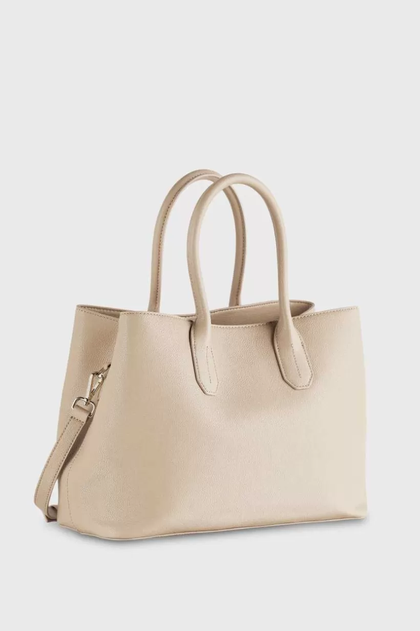 Fly Skórzana torebka typu shopper na ramię^Patrizia Pepe Best
