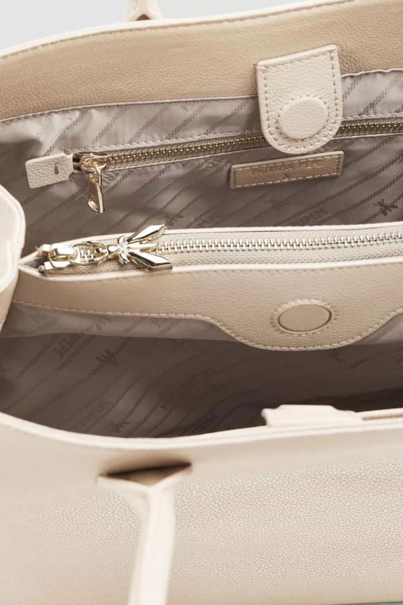 Fly Skórzana torebka typu shopper na ramię^Patrizia Pepe Best