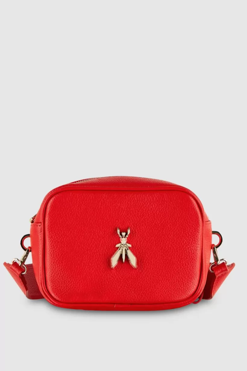 Skórzana torba Fly na ramię typu Camera bag^Patrizia Pepe Outlet