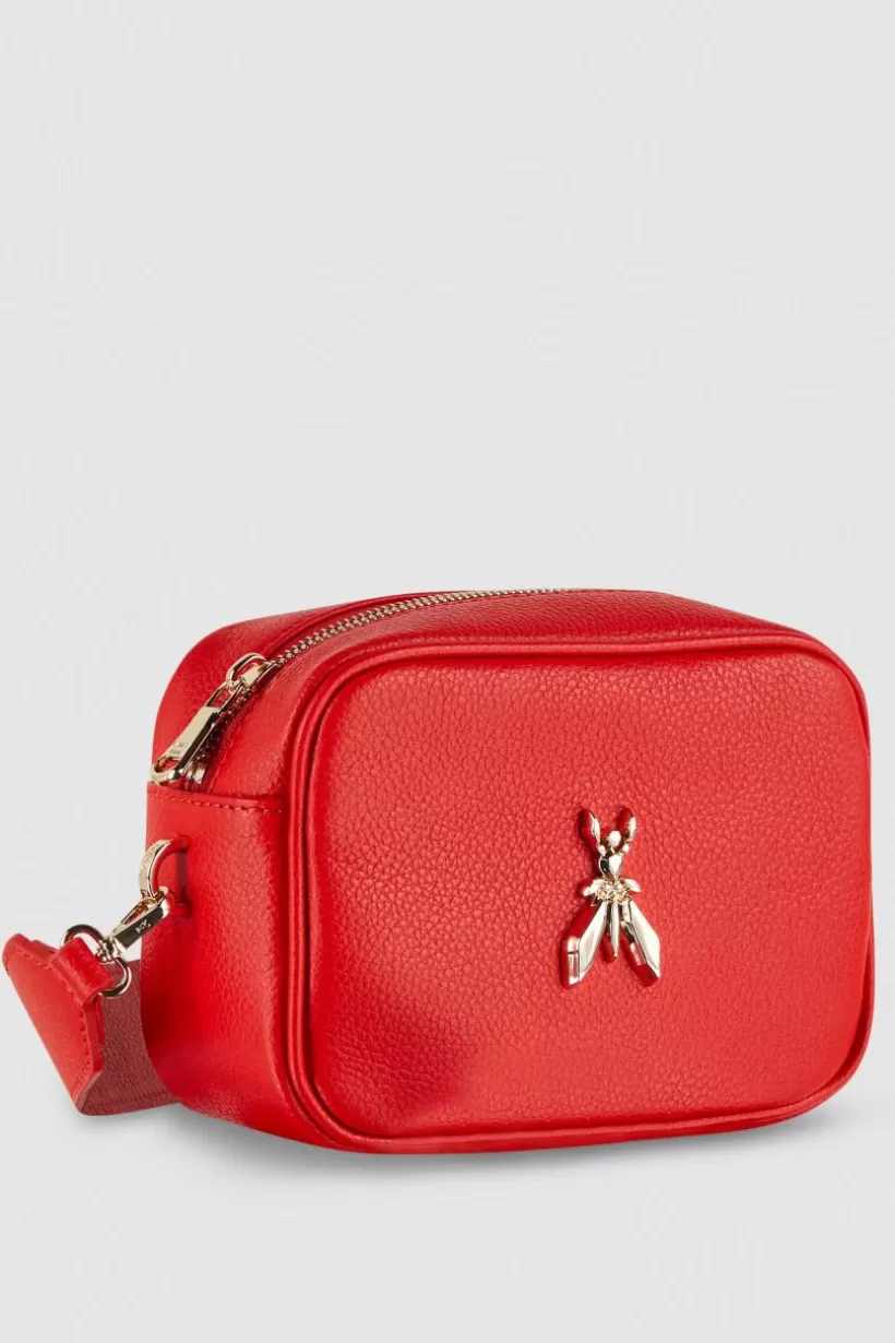 Skórzana torba Fly na ramię typu Camera bag^Patrizia Pepe Outlet