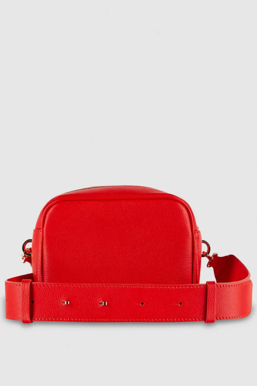 Skórzana torba Fly na ramię typu Camera bag^Patrizia Pepe Outlet