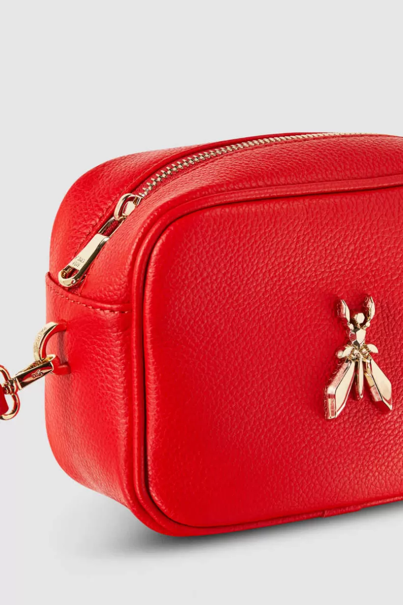 Skórzana torba Fly na ramię typu Camera bag^Patrizia Pepe Outlet