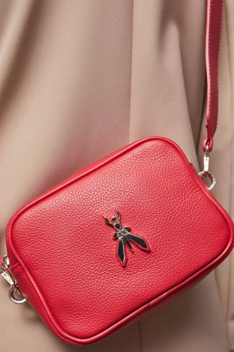 Skórzana torba Fly na ramię typu Camera bag^Patrizia Pepe Outlet