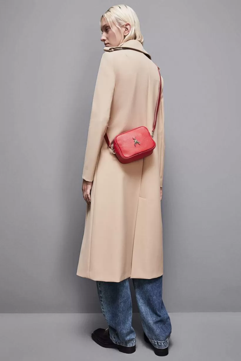 Skórzana torba Fly na ramię typu Camera bag^Patrizia Pepe Outlet