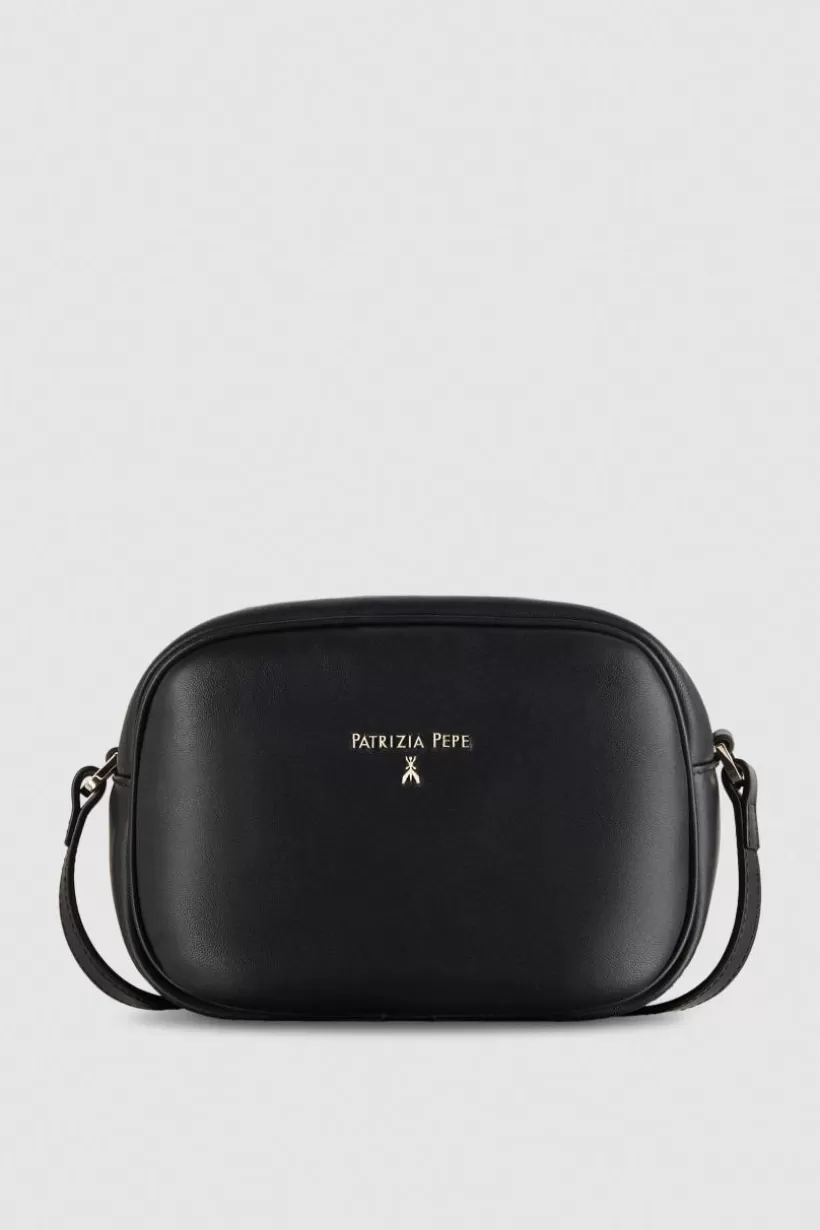 Skórzana torba na ramię typu camera case^Patrizia Pepe Cheap