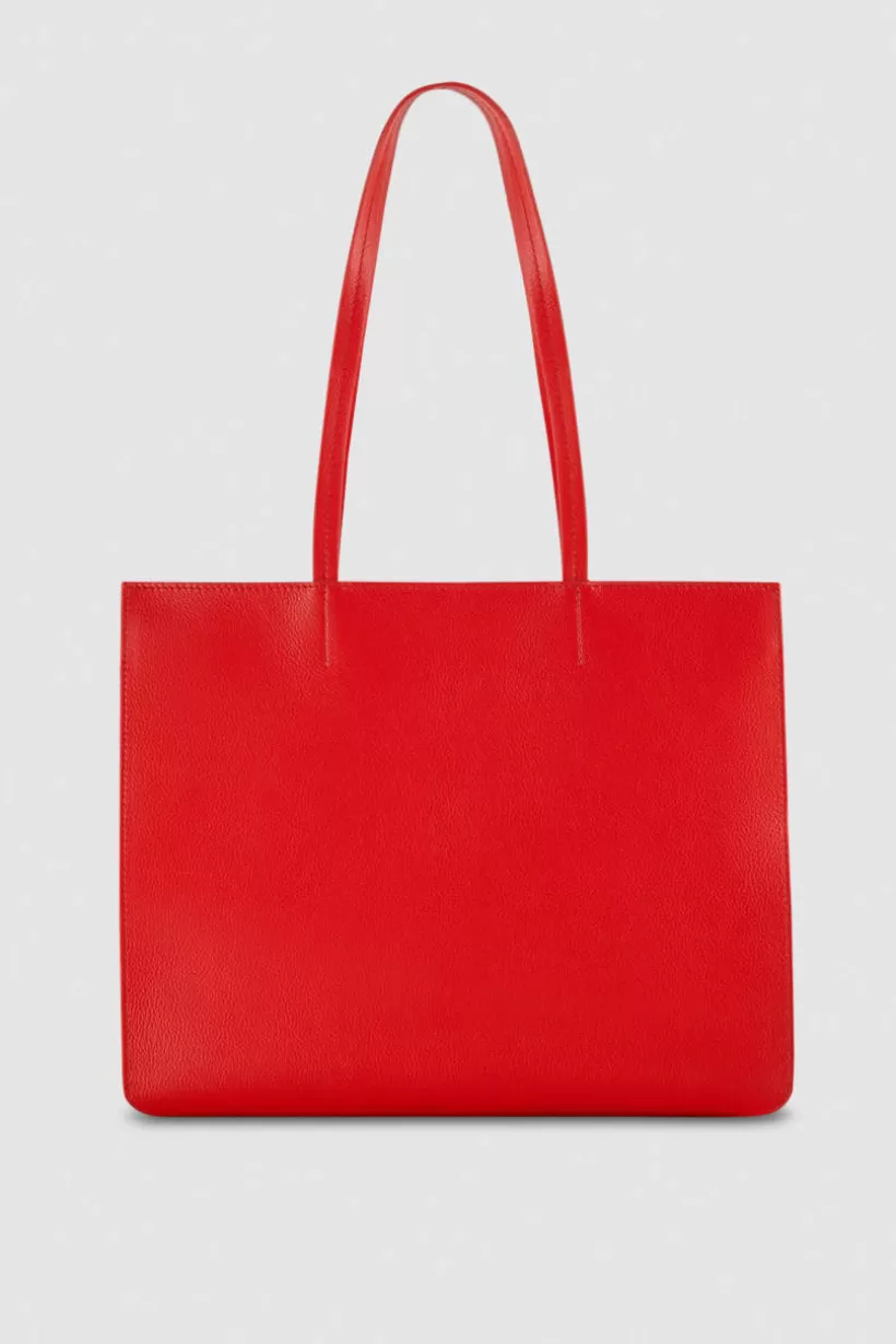 Skórzana torba typu shopper z suwakiem^Patrizia Pepe Online