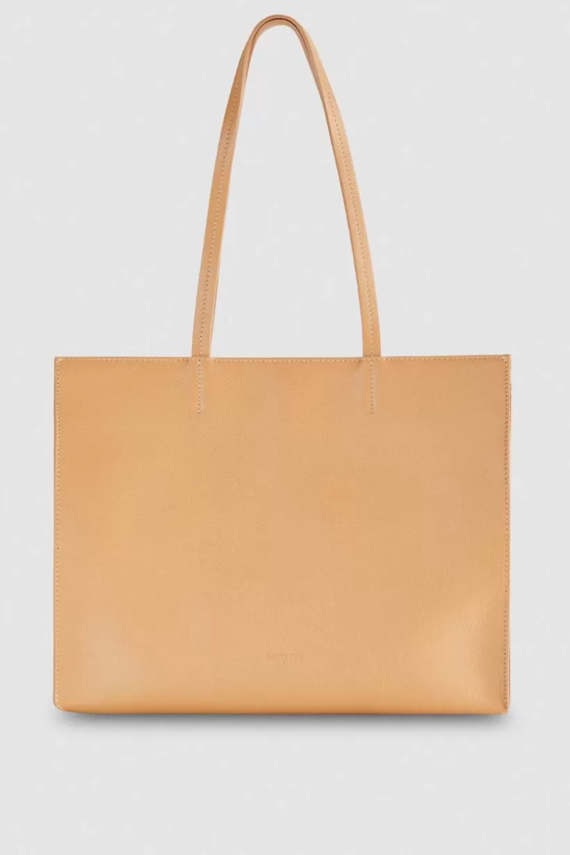 Torba typu shopper z międlonej skóry^Patrizia Pepe New