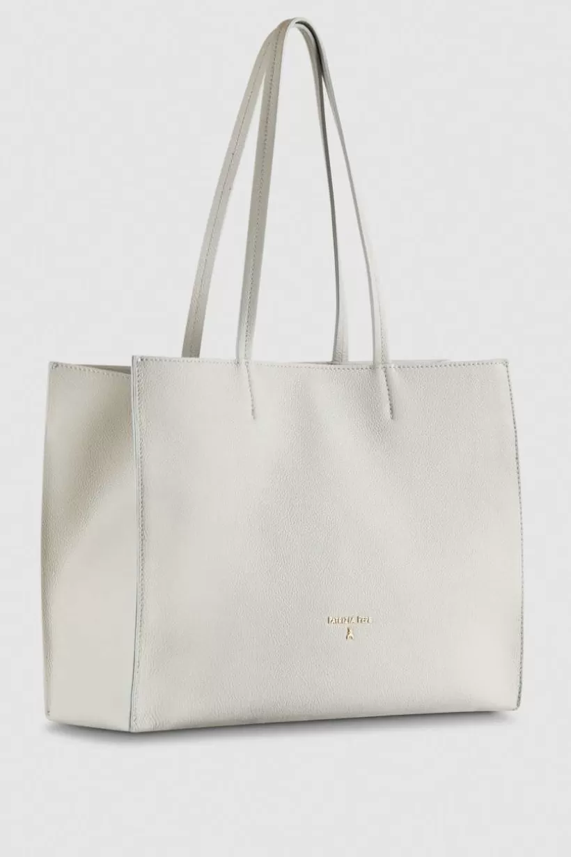 Torba typu shopper z międlonej skóry^Patrizia Pepe New