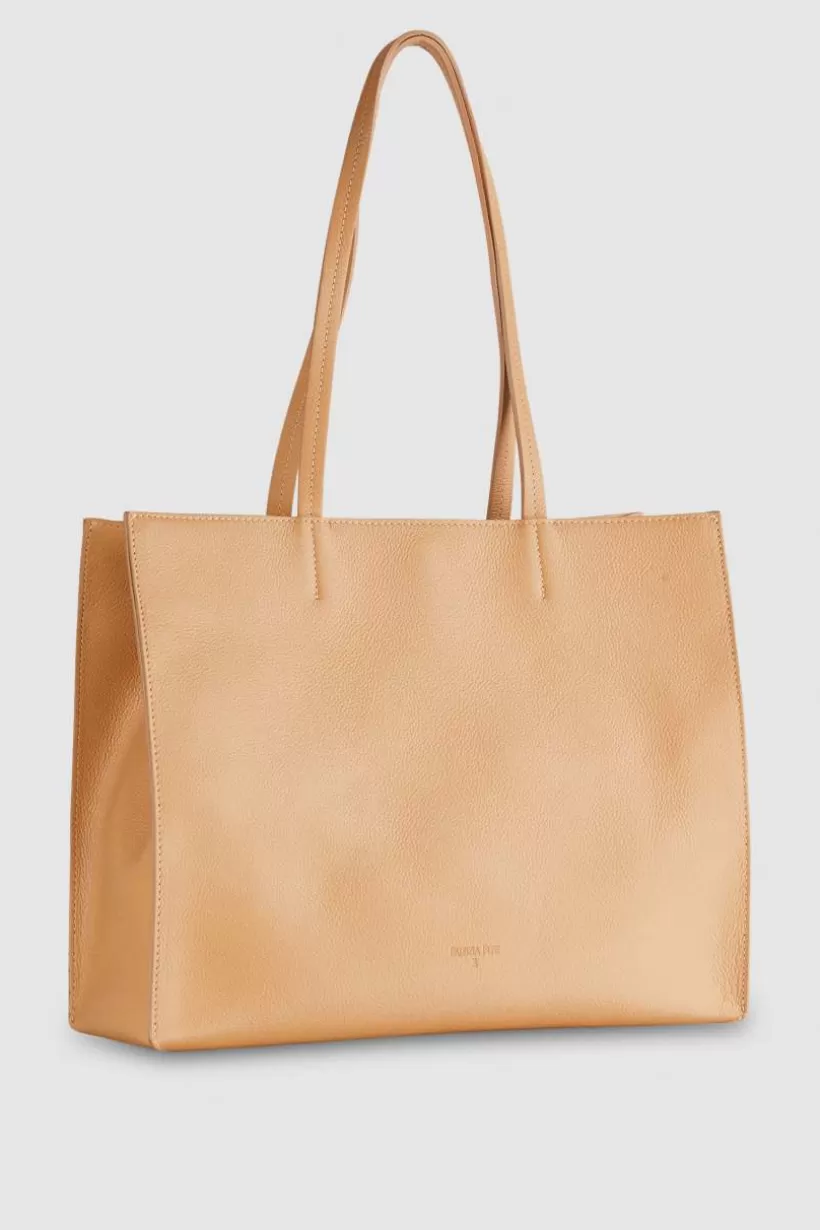 Torba typu shopper z międlonej skóry^Patrizia Pepe New