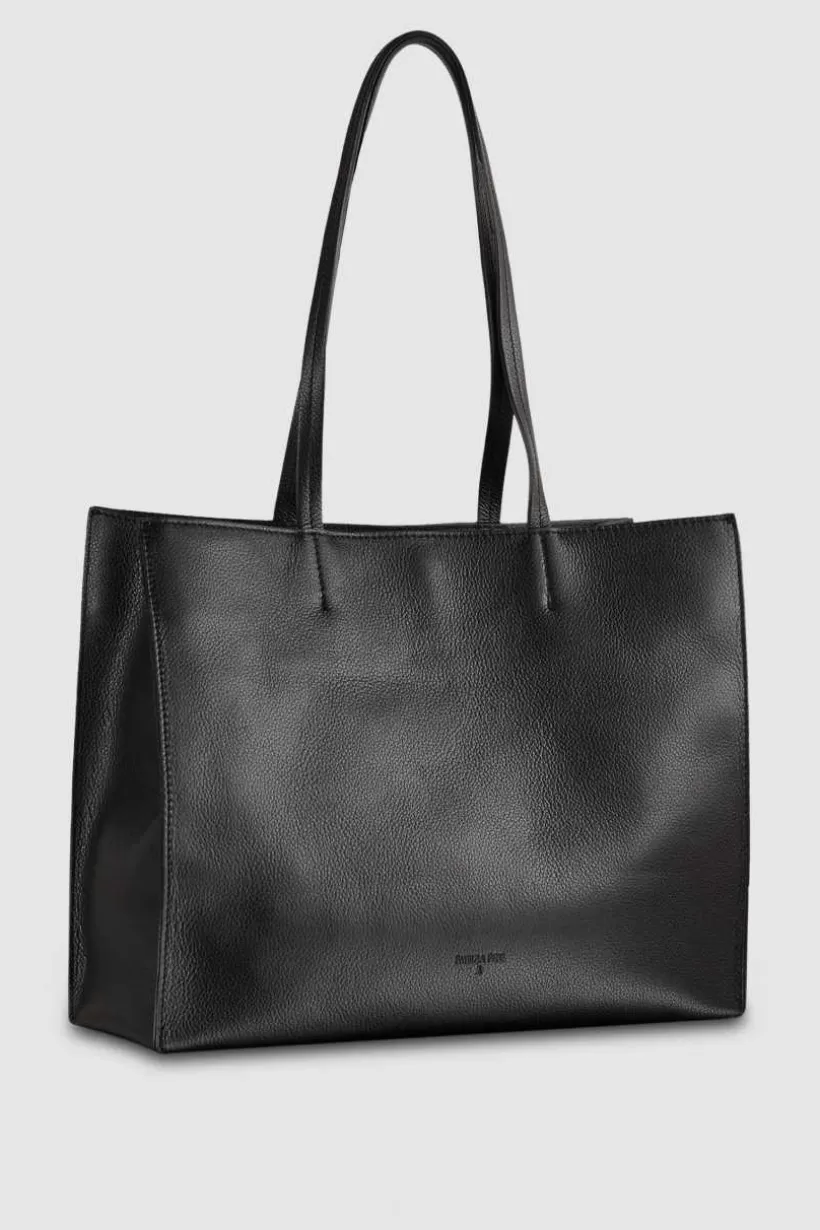 Torba typu shopper z międlonej skóry^Patrizia Pepe Outlet