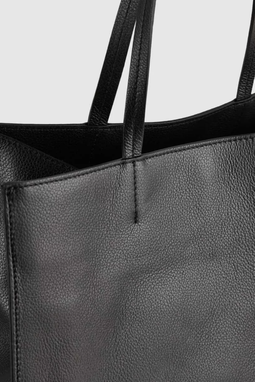Torba typu shopper z międlonej skóry^Patrizia Pepe Outlet